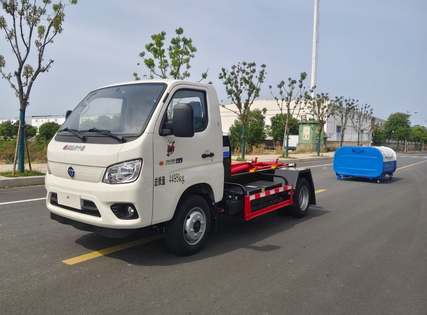 福田純電動(dòng)垃圾車